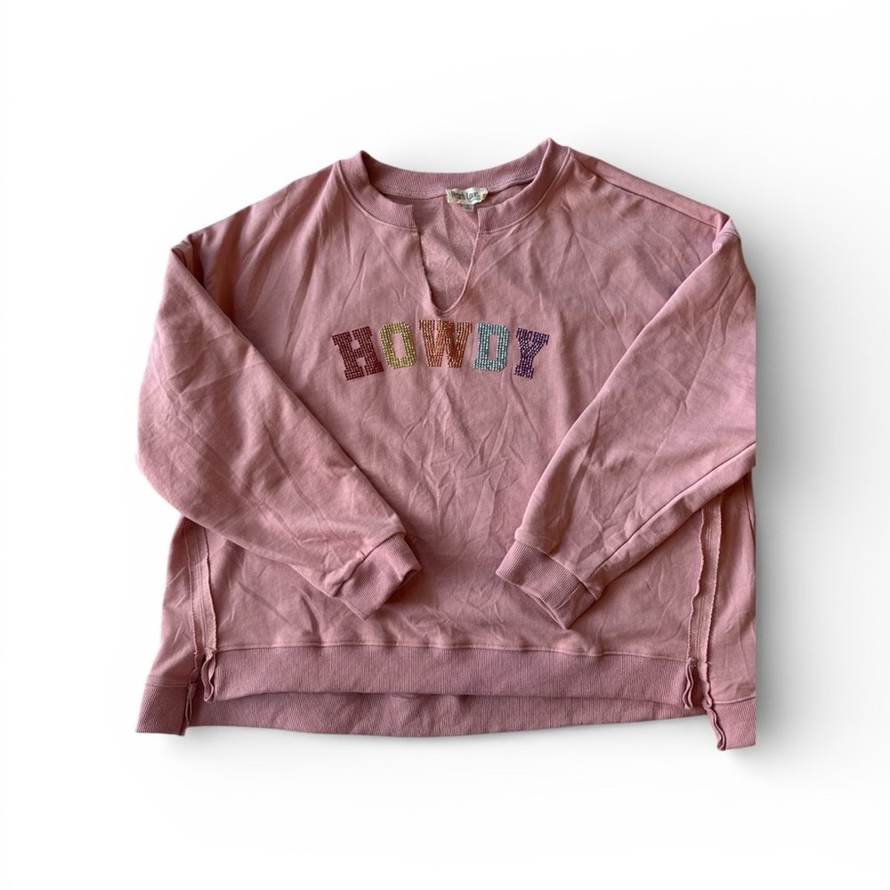Peach Love California Pink HOWDY Sweater